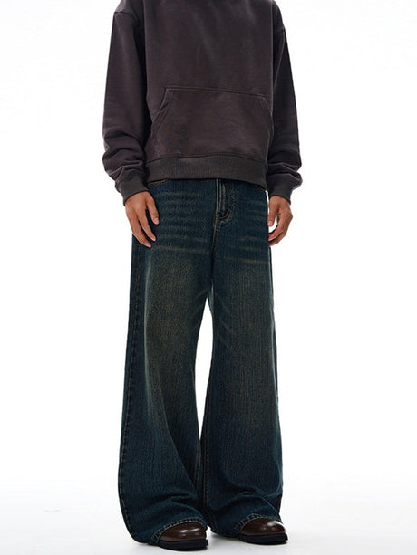 Liber Autumn Men's Pocket decoration Jeans