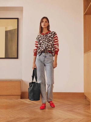 Gilets à rayures léopard