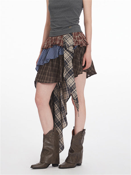 Liber Summer Women's Stripes/Plaid Skirts