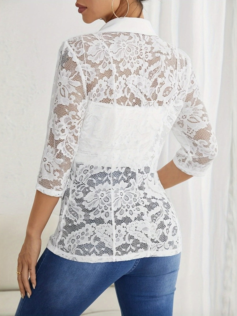 Lace Sunscreen Blazers Commuting Jackets
