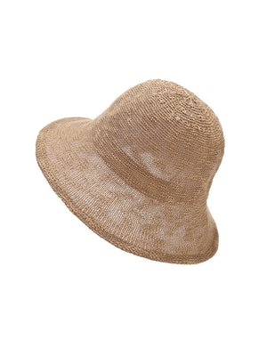 Knitted Folded Ruffled Breathable Fisherman's Hat