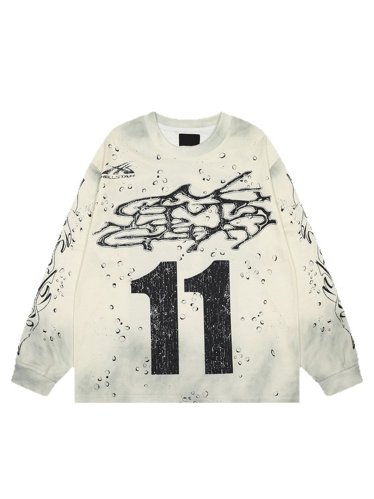 Liber Autumn Neutral wear Printed Gradient T-shirts