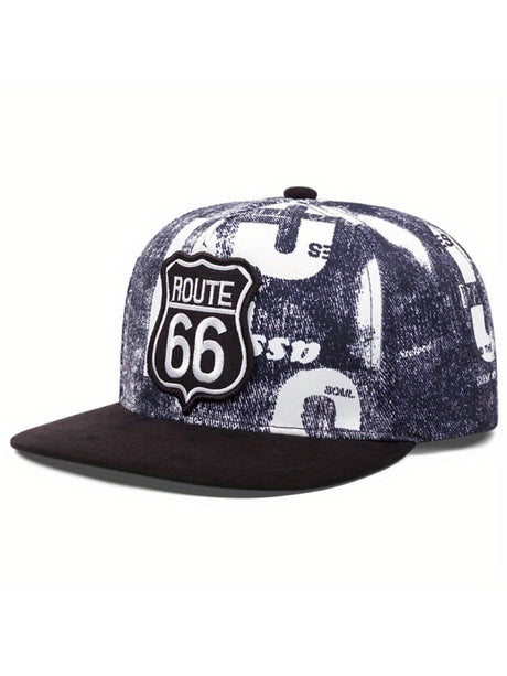 Embroidery Number Hip Hop Shade Flat-brimmed Hat Baseball Caps