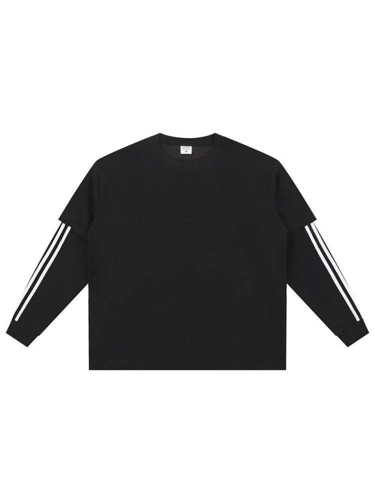 Layered-look Stripes T-shirts