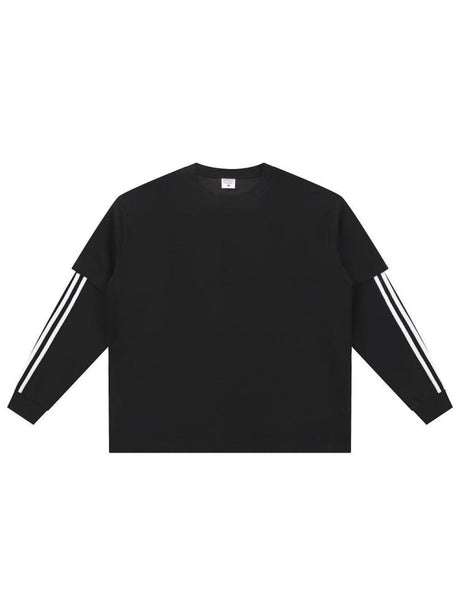 Layered-look Stripes T-shirts