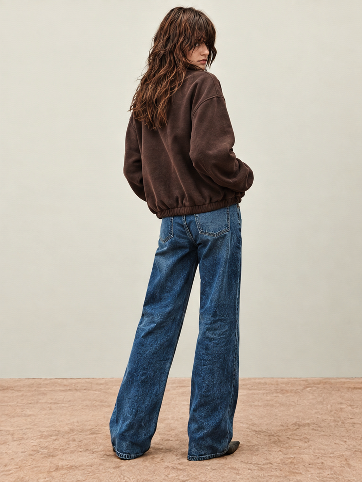 Loose-fitting Zip-up Jacket