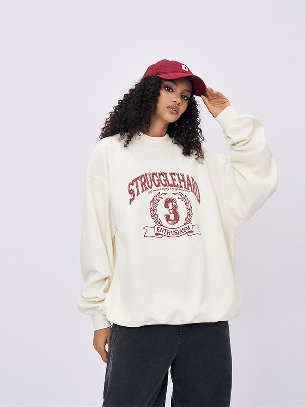 Liber Autumn Neutral wear Printed English Sweatshirts&Hoodies