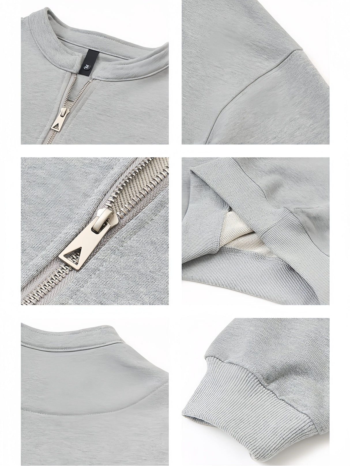 Retro Loose Boxy Short Half Zipper Crew Neck Sweatshirt