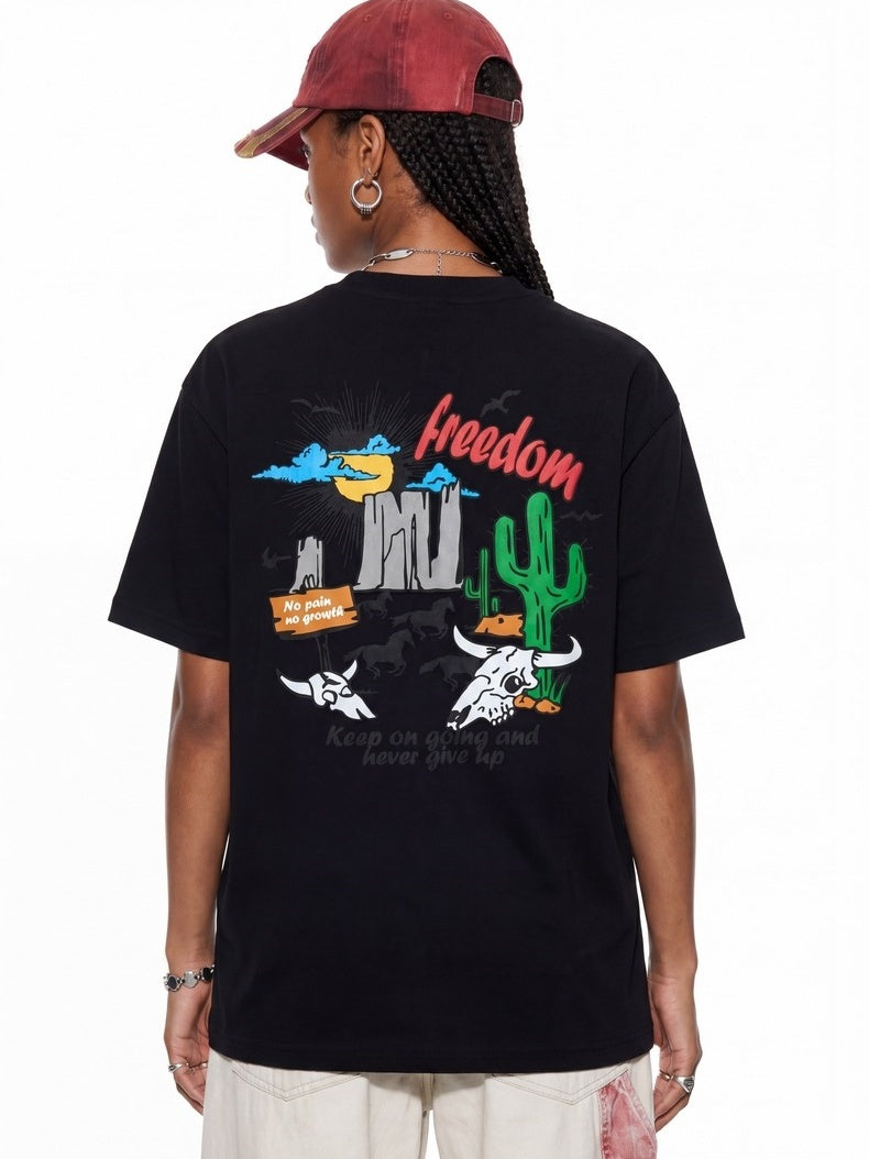 Printed Loose-fit T-shirts
