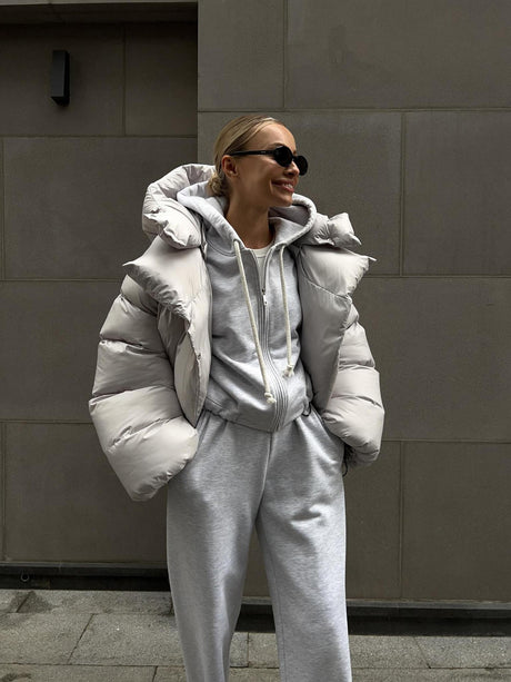 Trendy Puffer Jacket/Padded Coat - Street Style Short Hooded Puffer Jacket