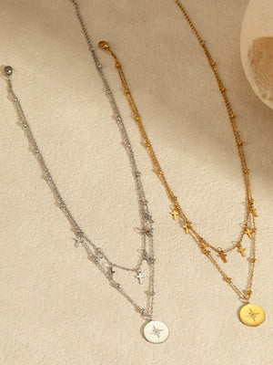 Cross Round Pendant Necklace