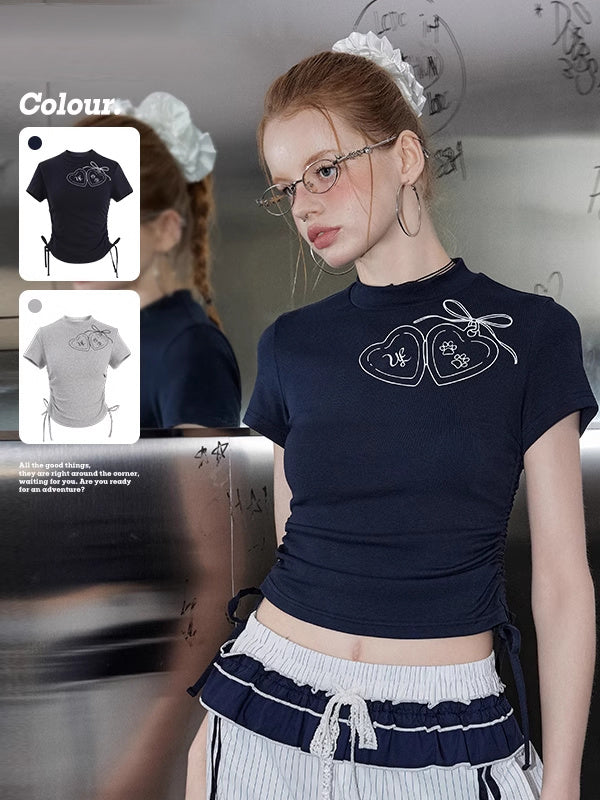 Liber Summer Women's Sequin Print T-shirt