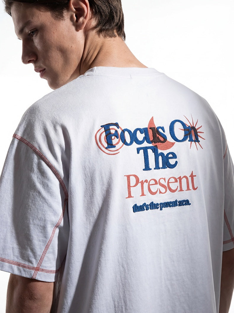 Color-blocked Loose-fit T-shirts
