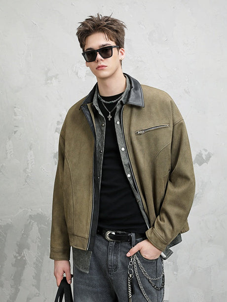 Retro Barn Wind High Street All-match Lapel Flight Jacket