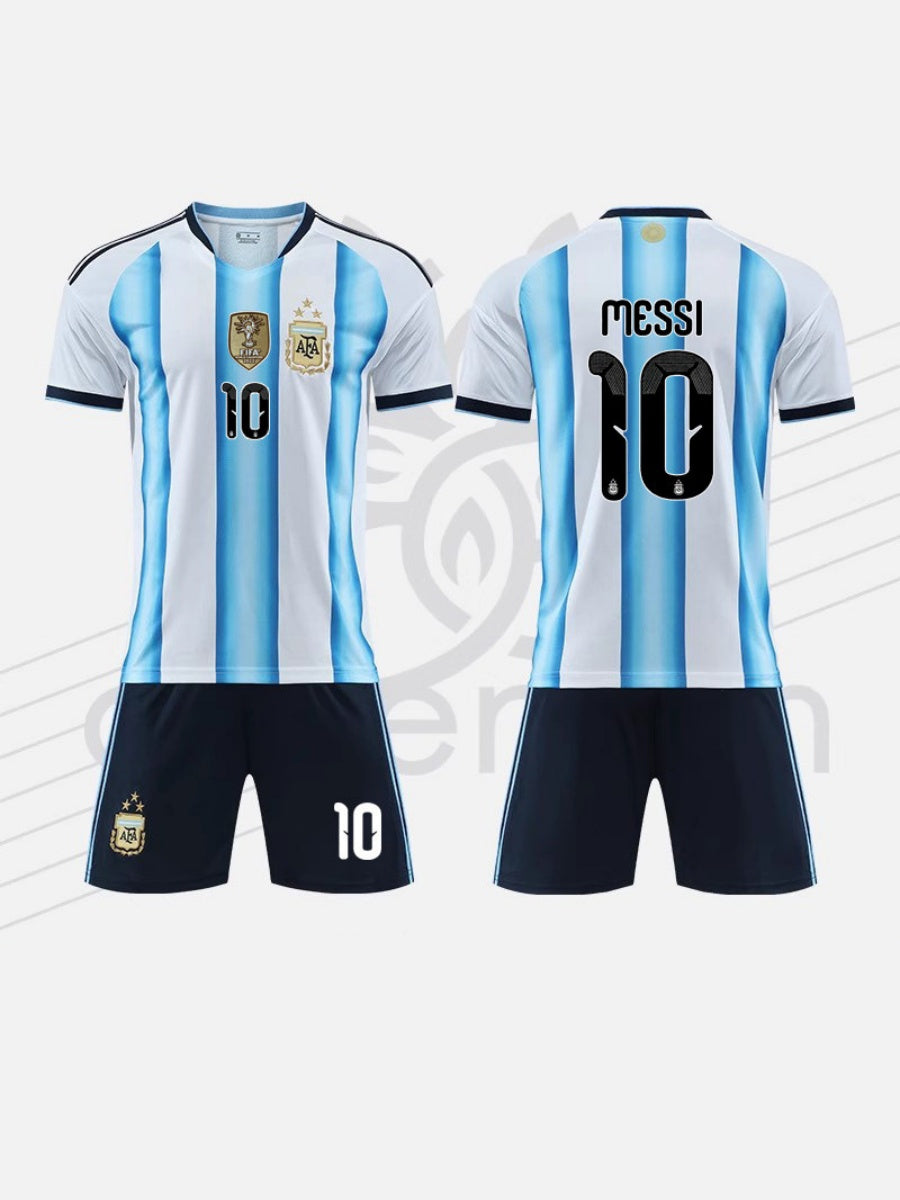 World Cup National Team Football Two-piece jersey and shorts set, Unisex