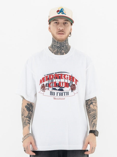 Liber Summer Men's Printed Letter T-shirts