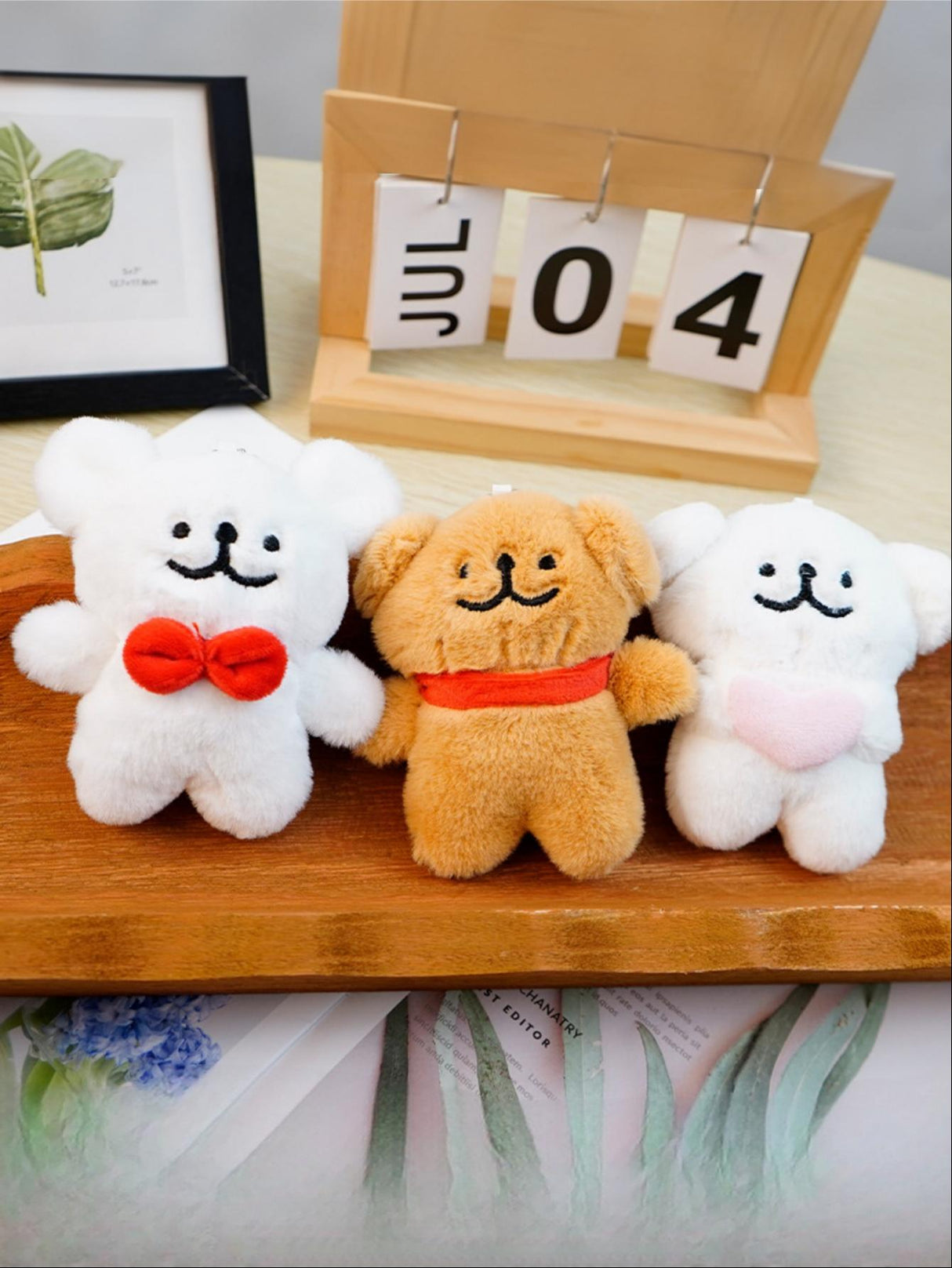 Puppy Plush Toy Keychain