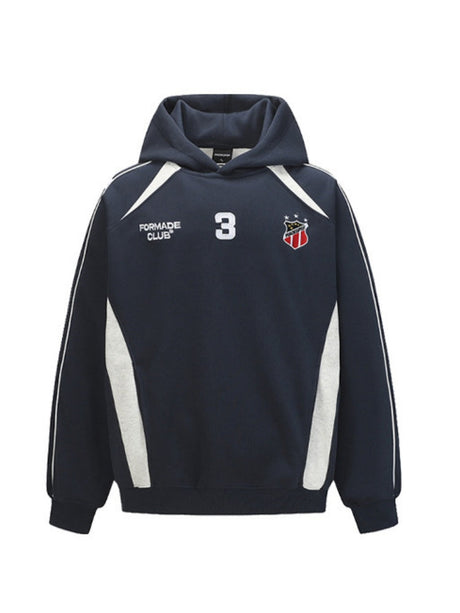 Splicing Embroidery No. 3 Sports Wind Loose Hoodies