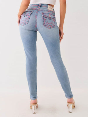 Y2k Embroidery Buttock Lifting And Elasticity Pencil Pants Jeans