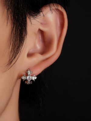 Cross Diamond Earrings