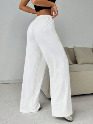 Drawstring Relaxed Exercise Sweatpants