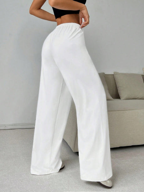 Drawstring Relaxed Exercise Sweatpants