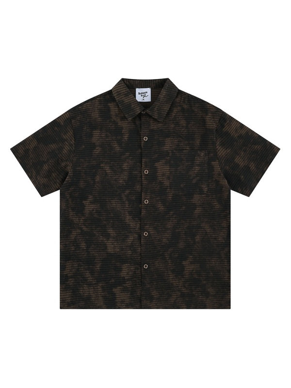 Liber Summer Men's Pocket decoration Camouflage Shirts