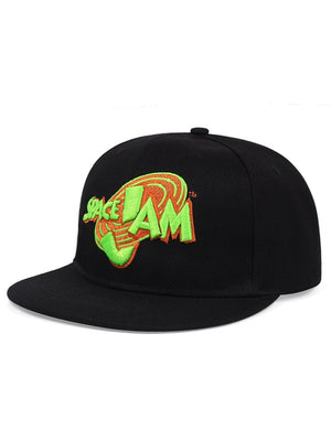 Hip Hop Embroidery Letter Street Dance Flat-brimmed Hat Baseball Caps
