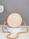 Vacation Straw Round Crossbody Bag