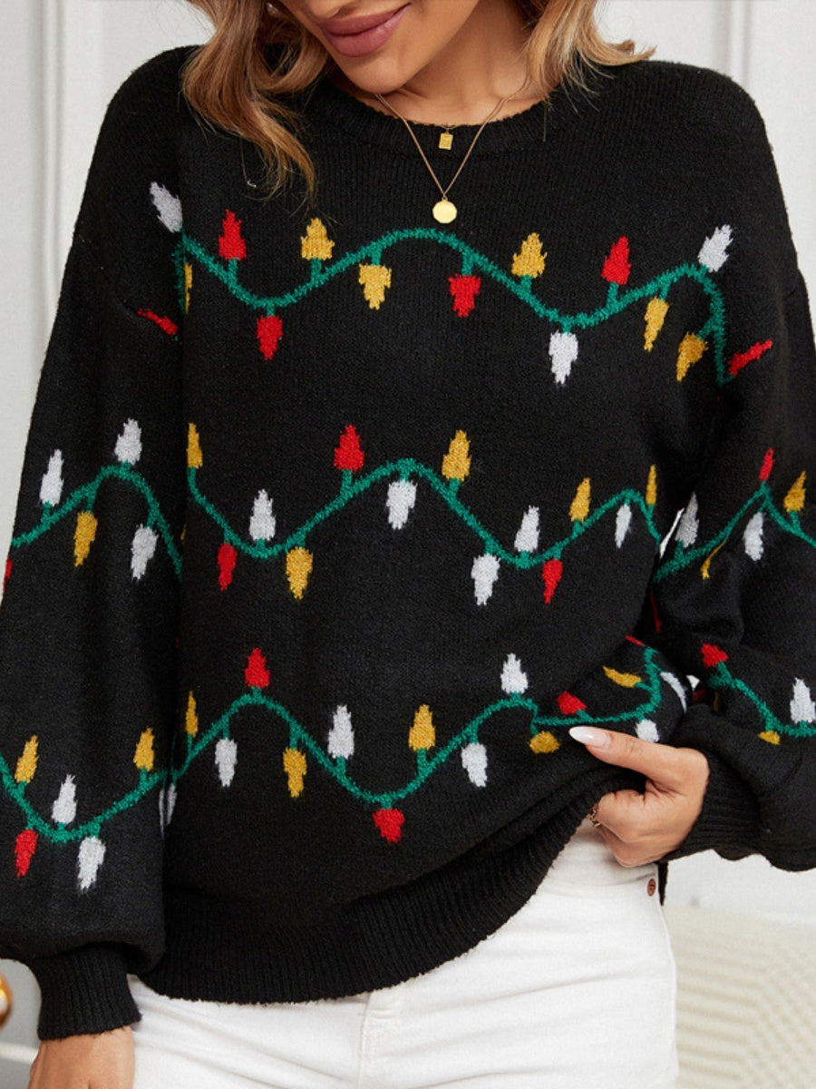 Christmas Colorful Lights Colorful Lights Sweaters