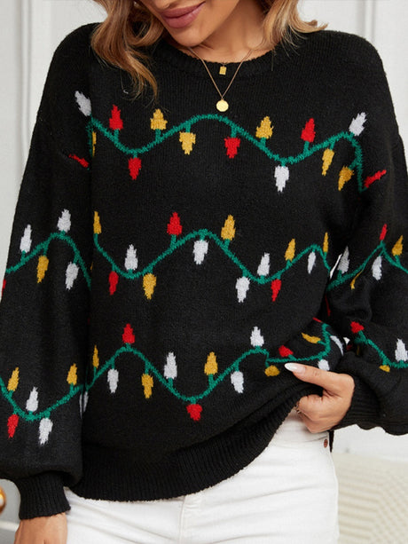 Christmas Colorful Lights Colorful Lights Sweaters