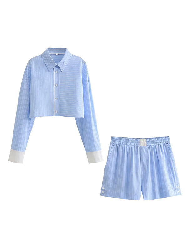 Liber SS Women's Solid Color Two-Piece Set