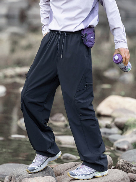 Water-repellent Straight-fit Cargo Trousers