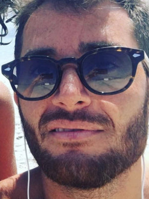 Riveted Arrow Small Frame Oval Sunglasses