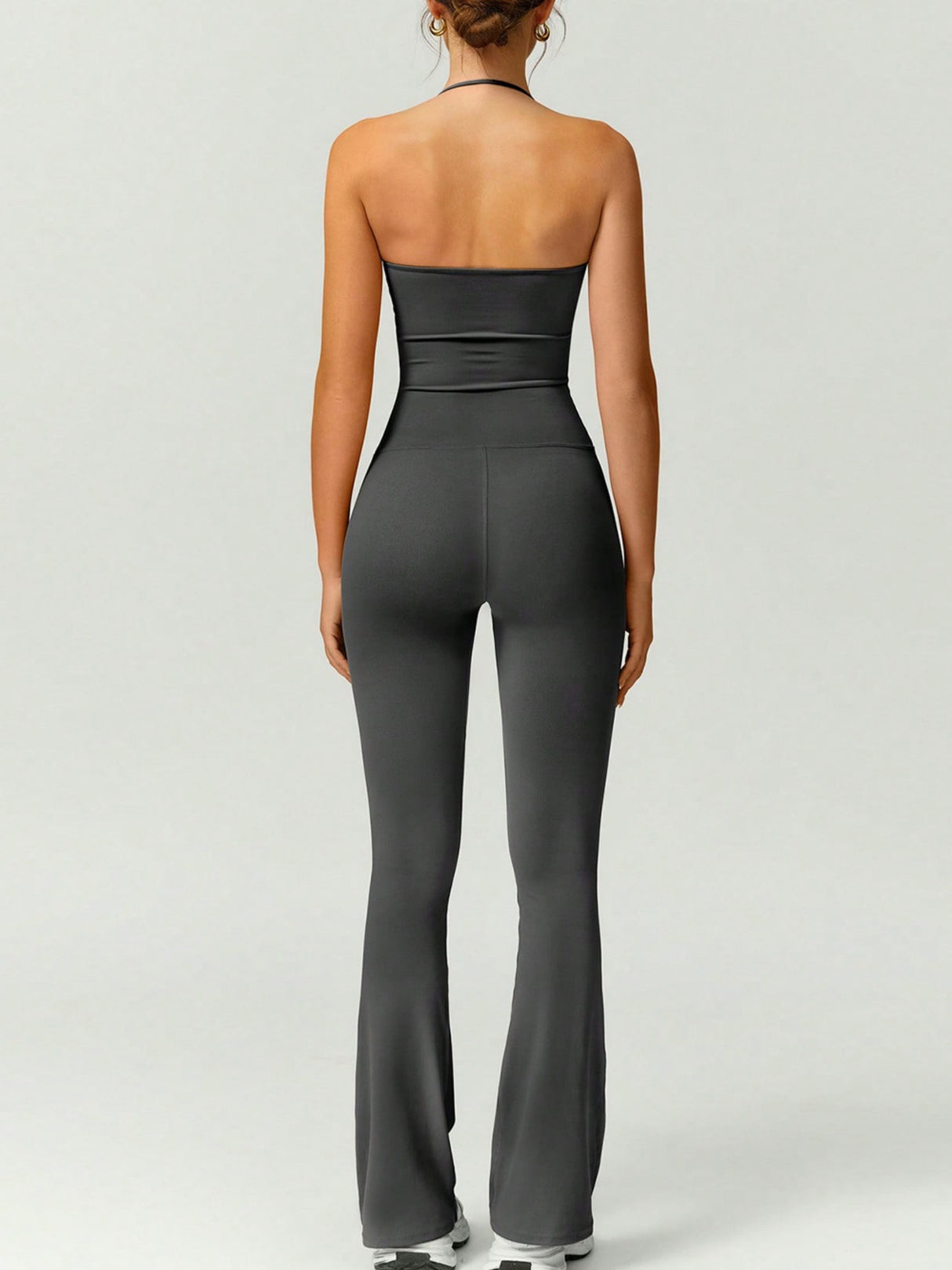 Neckband Backless Fitness Exercise Bodysuits