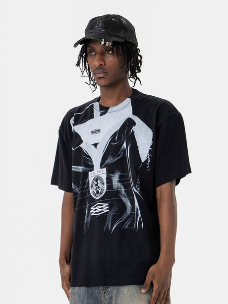 Liber Summer Men's Printed Letter T-shirts