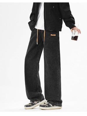 Loose Straight Wide-leg Jeans