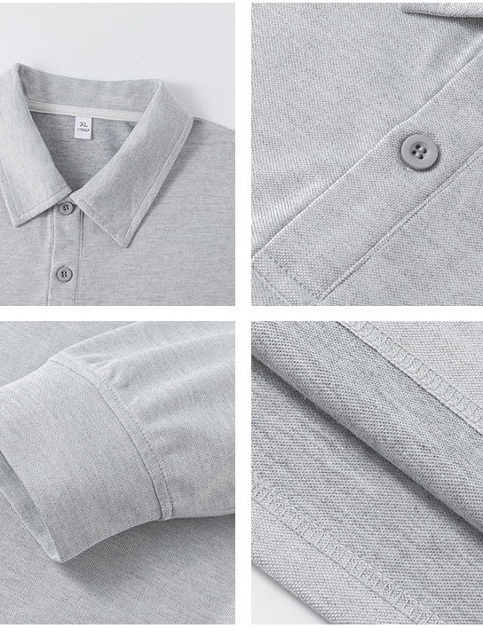 Solid Color Lapel Simplicity Polo