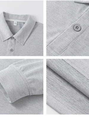 Solid Color Lapel Simplicity Polo