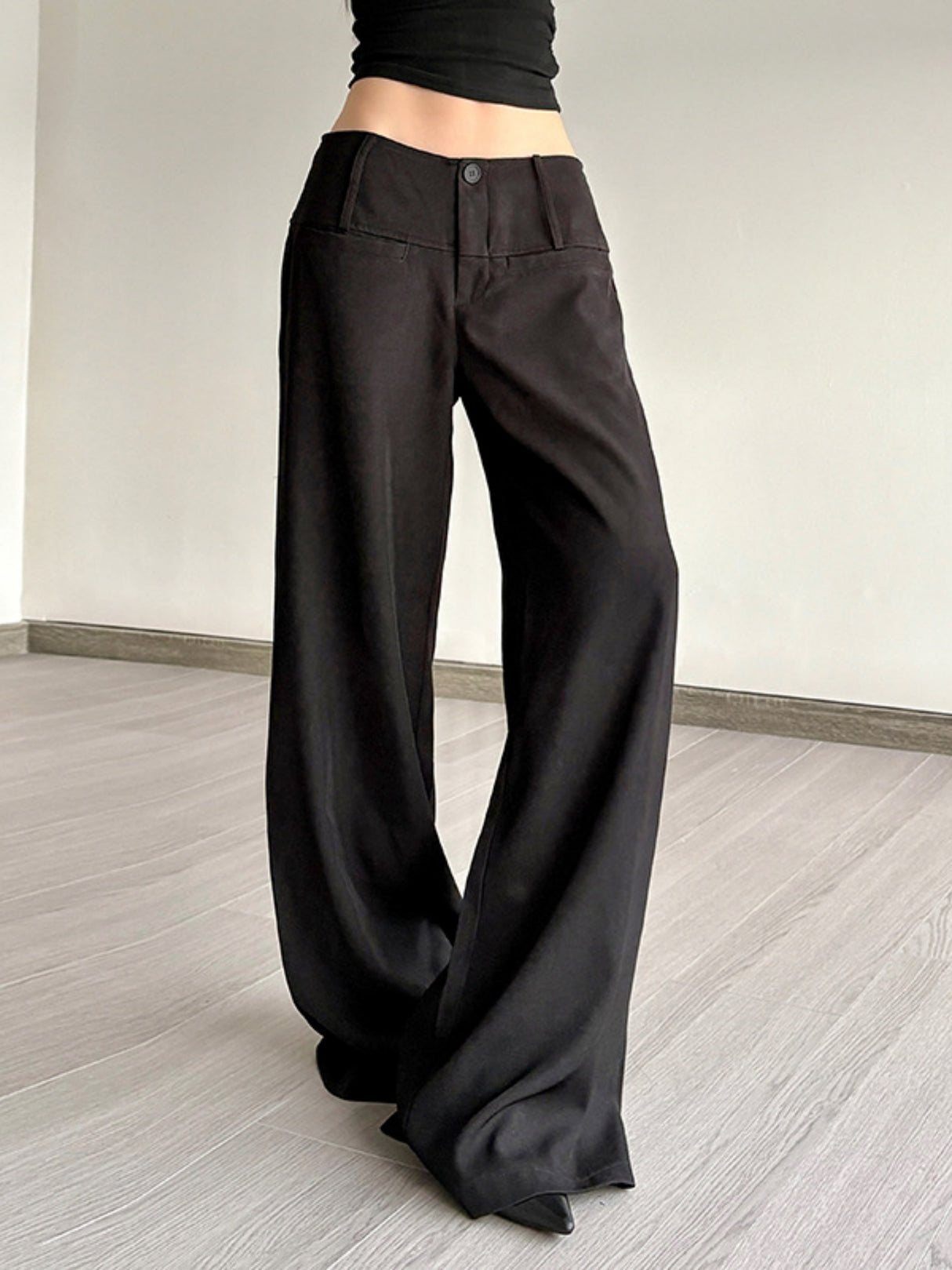 Y2K Low-rise Pocket Suit Trousers Pants