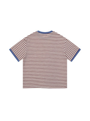 Color-blocked Stripes Loose-fit T-shirts