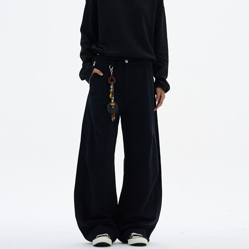 Deconstruction Machete Loose Silhouette Vintage Floor-length Pants