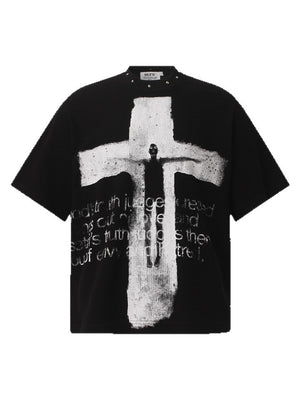 Columbia Cross Portrait Letter Printed T-shirt