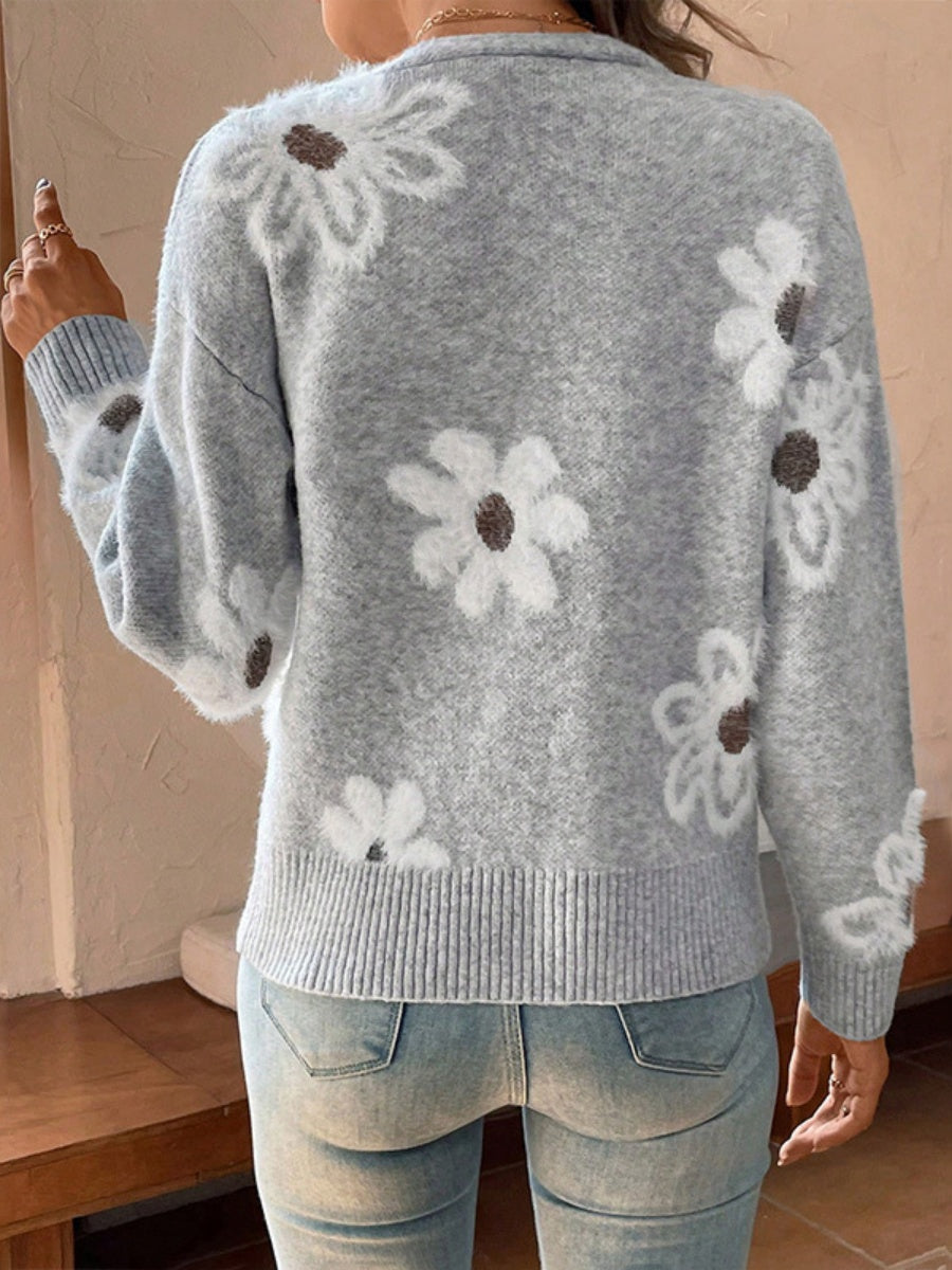 Flower pattern Cardigans
