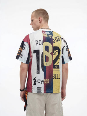 Patchwork Jersey Retro T-shirts
