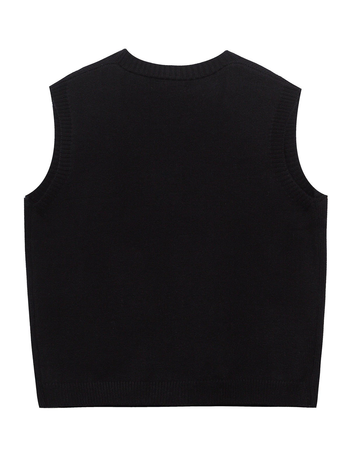 Halloween Fun Little Pumpkin Embroidery V-neck Sweater Vest