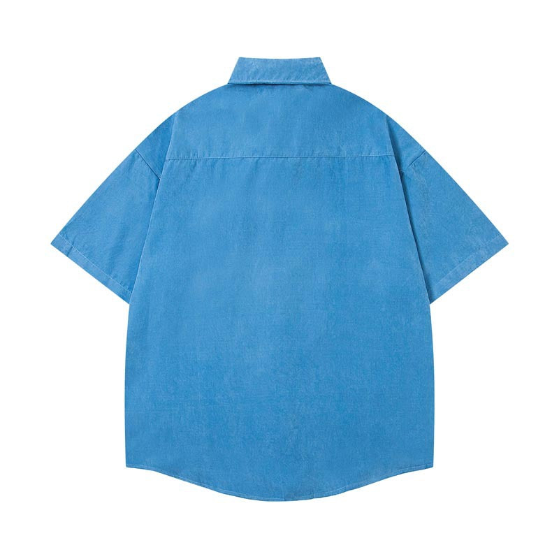 Flowers Ties Loose-fit Shirts