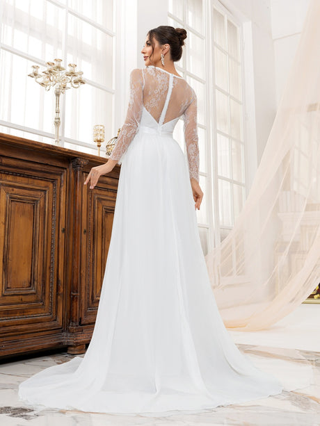 Lace Wedding Dress Formal Dress Maxi Dresses