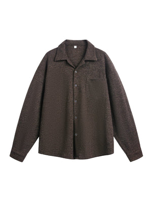 Liber Autumn Men's Pocket decoration Solid Color Shirts