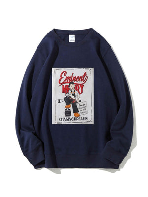 Pullover Pattern Printed Sweatshirt
